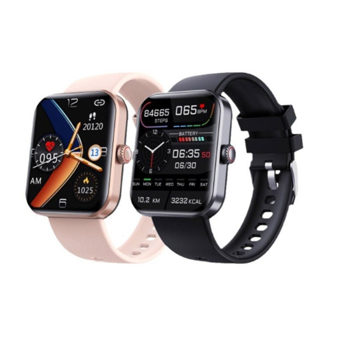 GlucoWatch in black and pink colour options